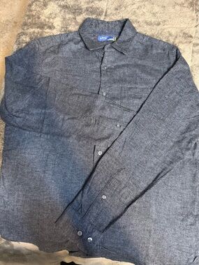 Apt. 9 Men's Heathered Charcoal Button-Down Shirt